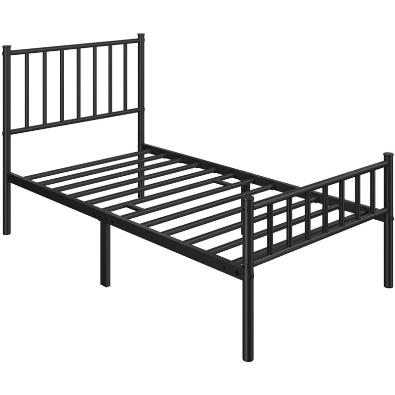 Wade Logan® Birmati Minimalist Bed Frame with Headboard and Footboard